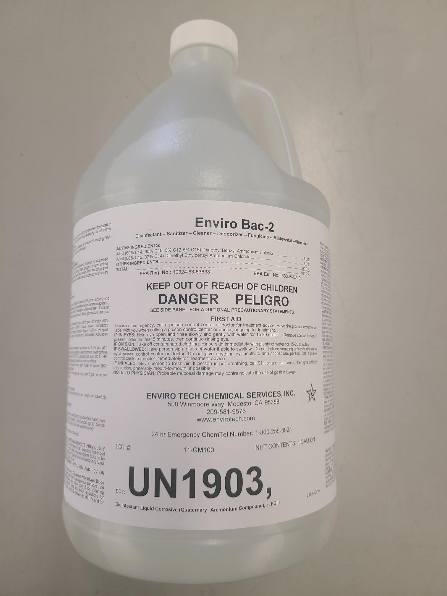 QUAT SANITIZER ( 1 GALLON) J&V Restaurant